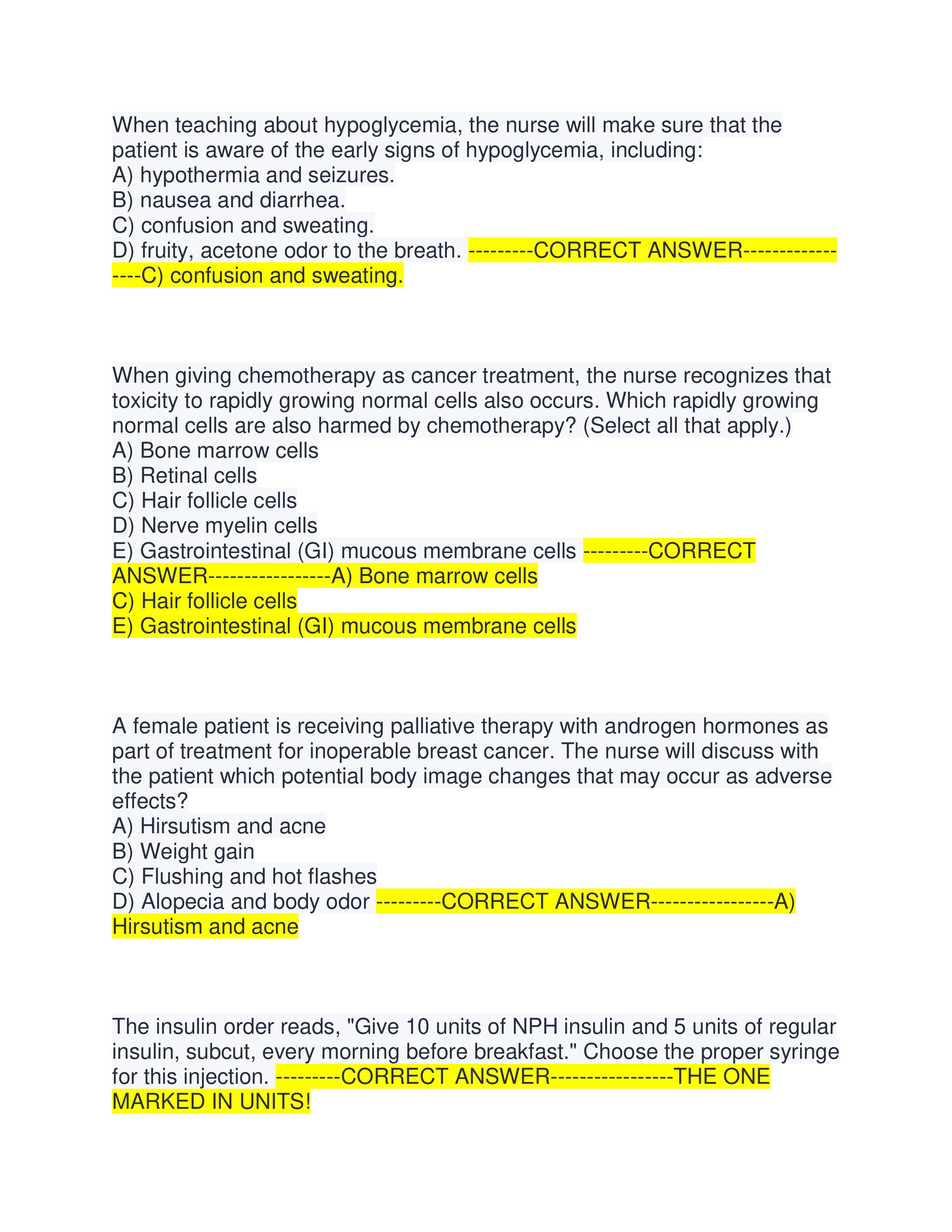Preview page 4 of ATI RN PHARMACOLOGY FINAL EXAM ACTUAL EXAM | ALL QUESTIONS AND CORRECT ANSWERS | ALREADY GRADED A+ | VERIFIED ANSWERS | 