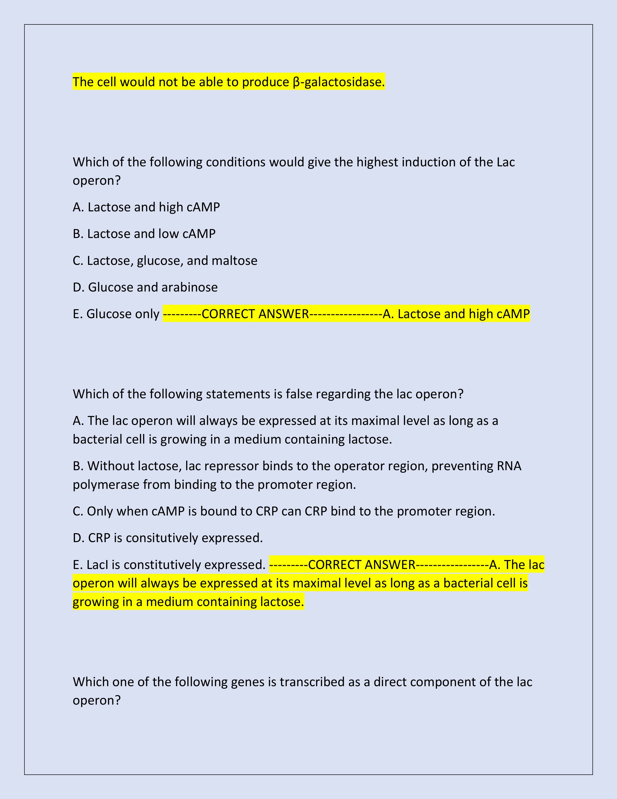 Preview page 4 of MCB 150 Final Exam 2025 | Molecular and Cellular Biology | Questions and Correct Answers | Verified Answers | Just Relea