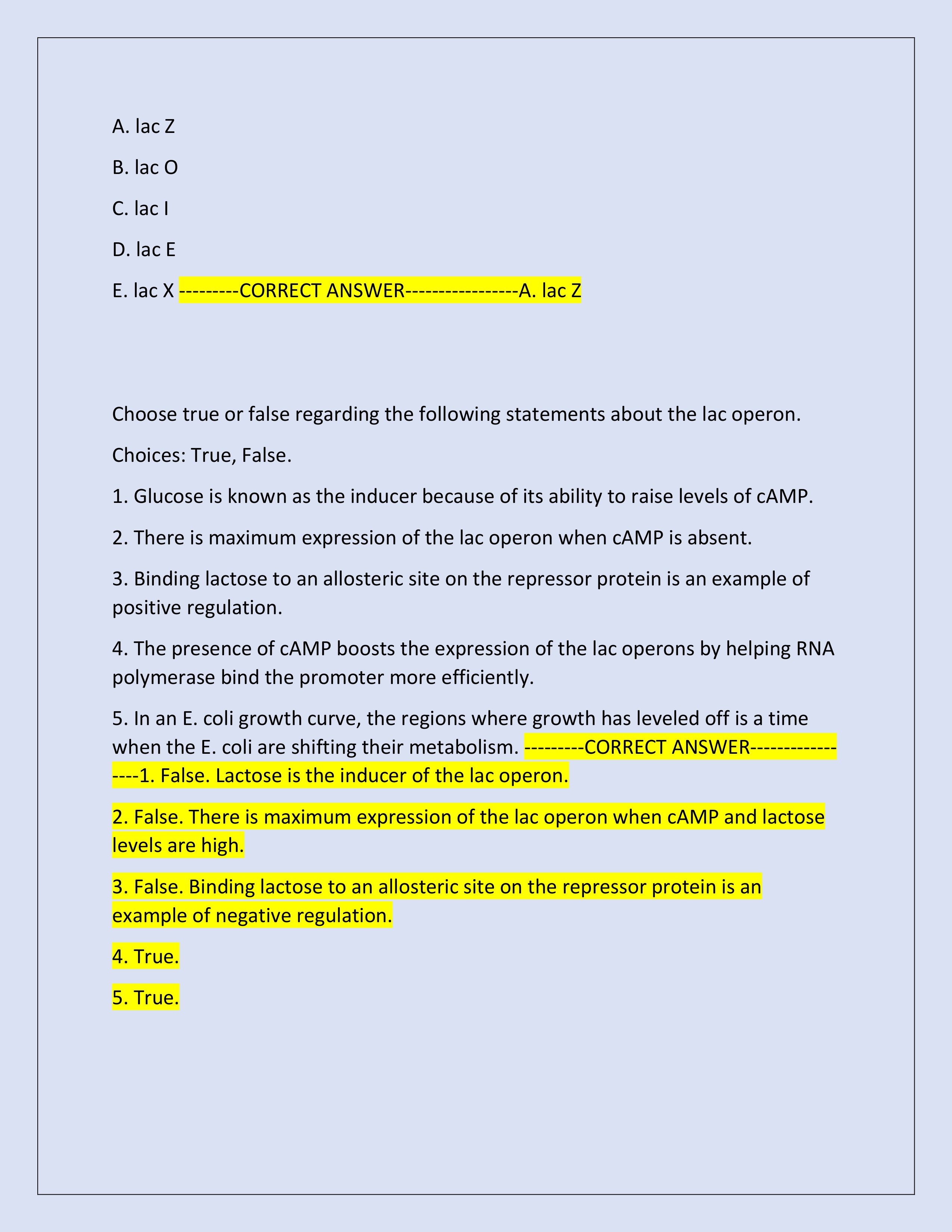 Preview page 5 of MCB 150 Final Exam 2025 | Molecular and Cellular Biology | Questions and Correct Answers | Verified Answers | Just Relea