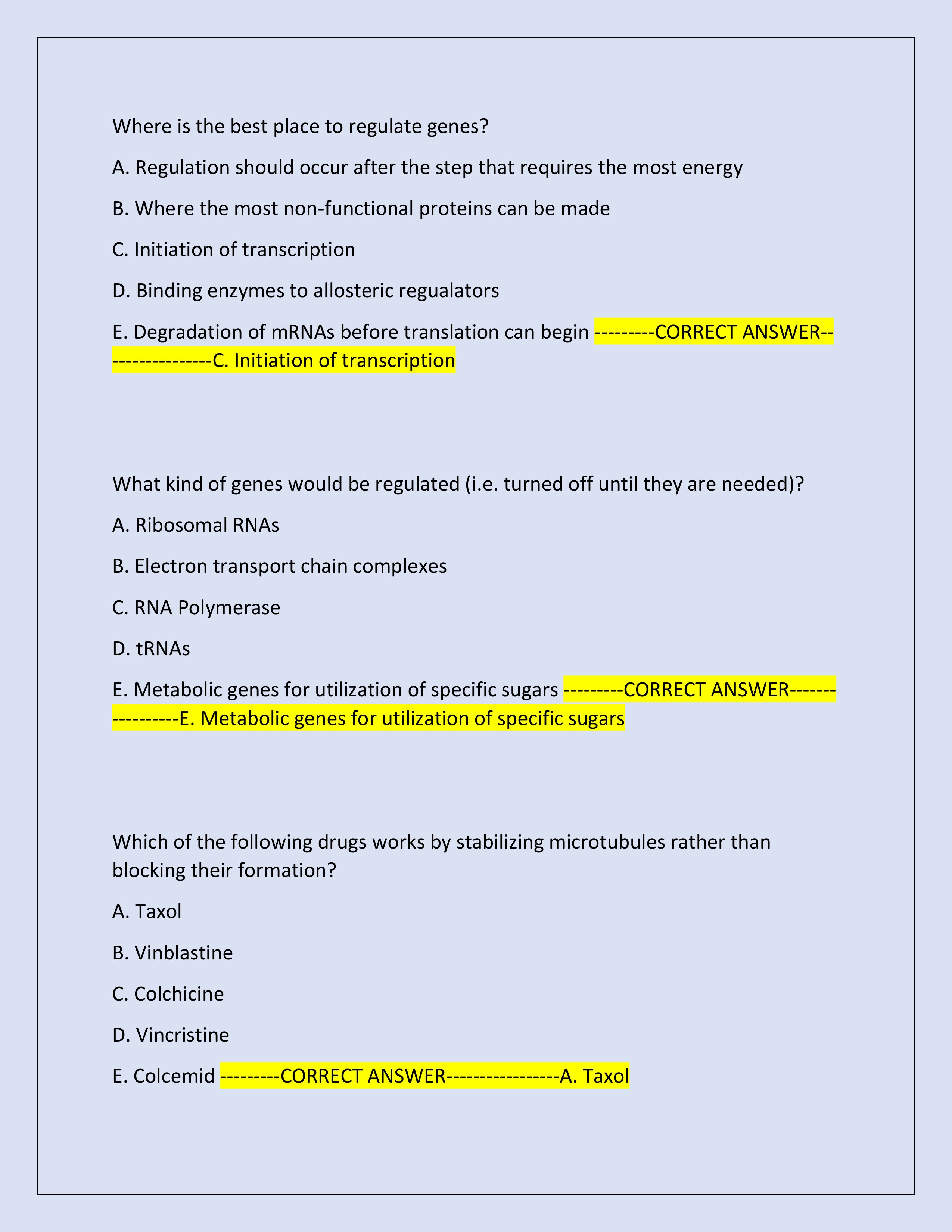 Preview page 8 of MCB 150 Final Exam 2025 | Molecular and Cellular Biology | Questions and Correct Answers | Verified Answers | Just Relea