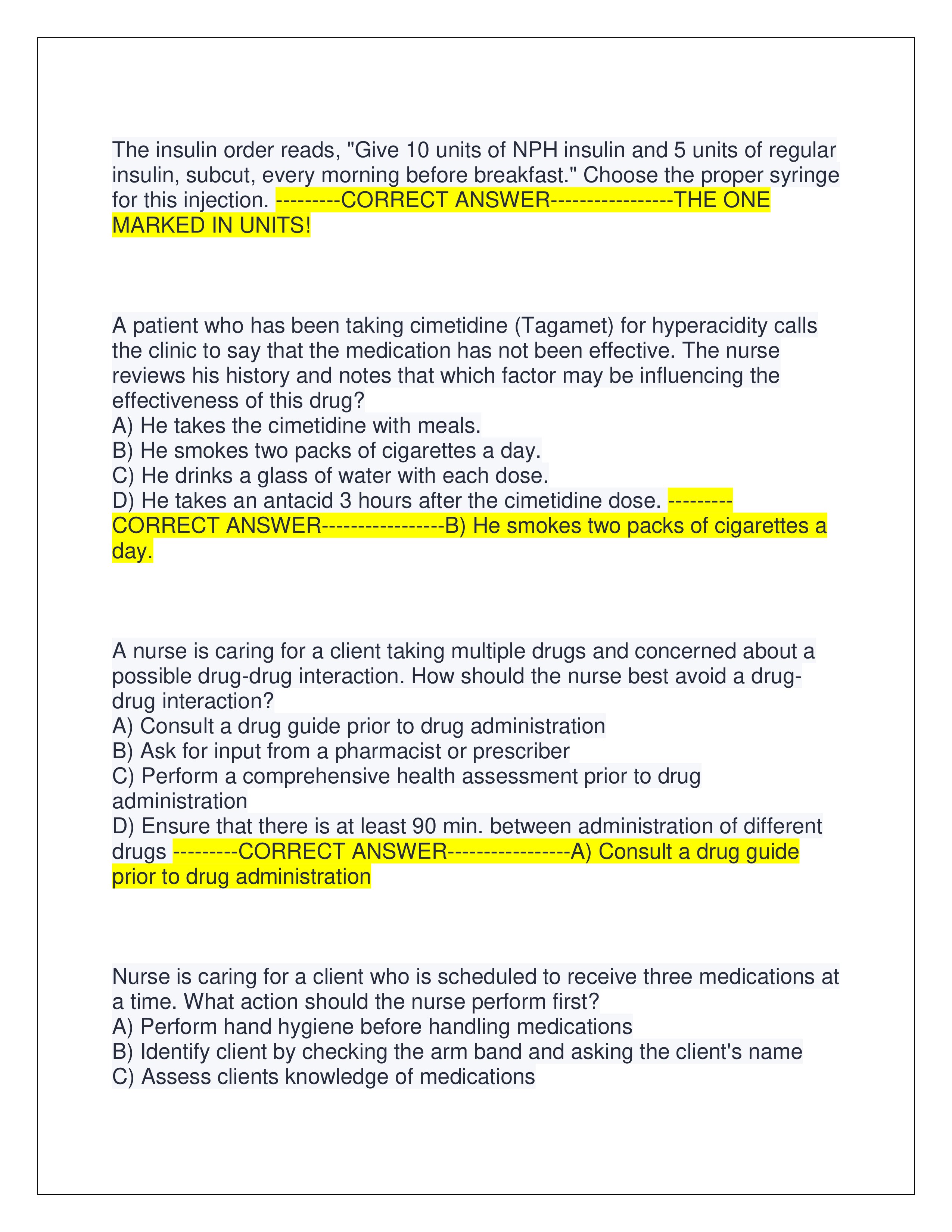 Preview page 3 of RN ATI PHARMACOLOGY FINAL EXAM (LATEST EXAM 2025) | ALL QUESTIONS AND CORRECT ANSWERS | GRADED A+ | VERIFIED ANSWERS