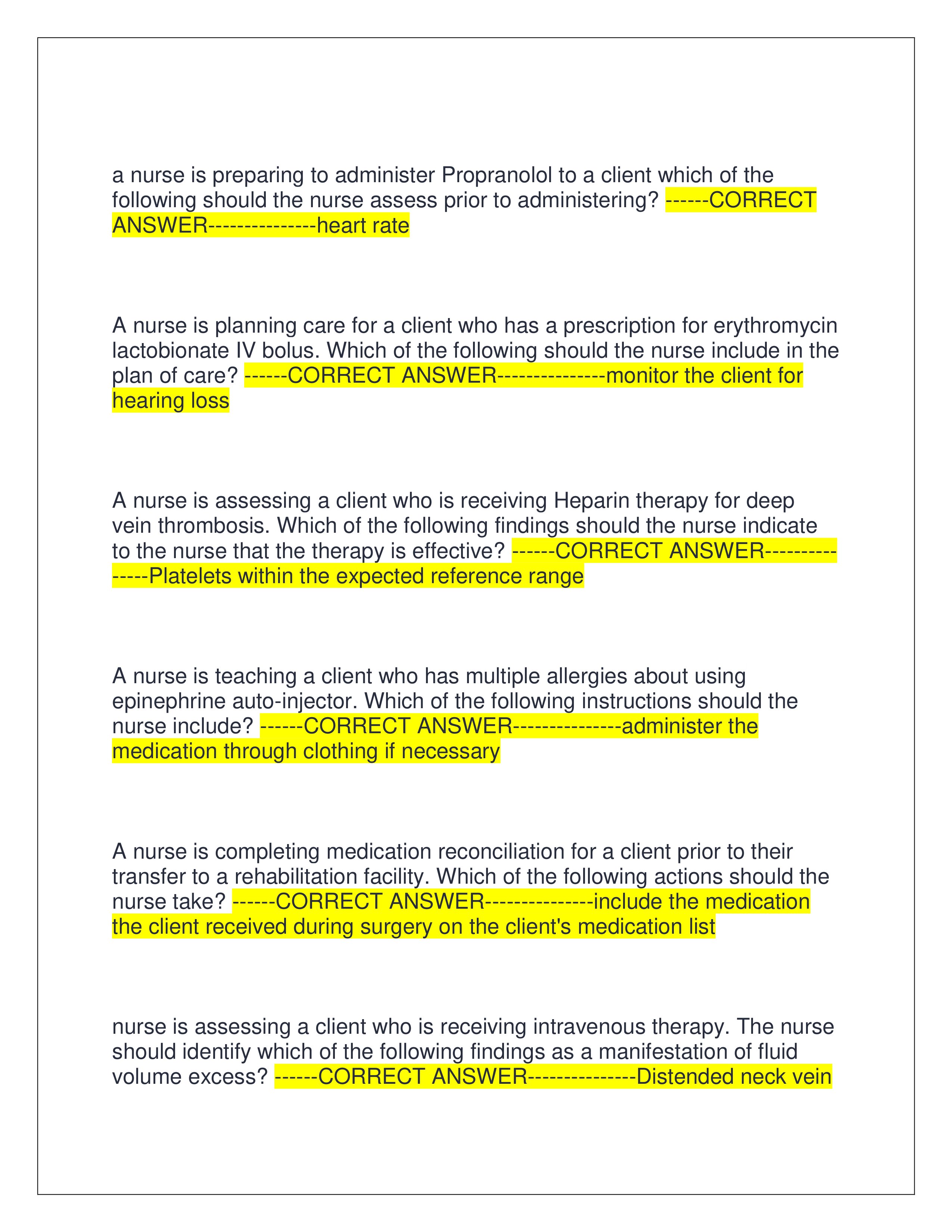 Preview page 2 of CMS PHARMACOLOGY PROCTORED EXAM | COMPLETE QUESTIONS AND CORRECT ANSWERS | GRADED A+ | VERIFIED ANSWERS | LATEST EXAM