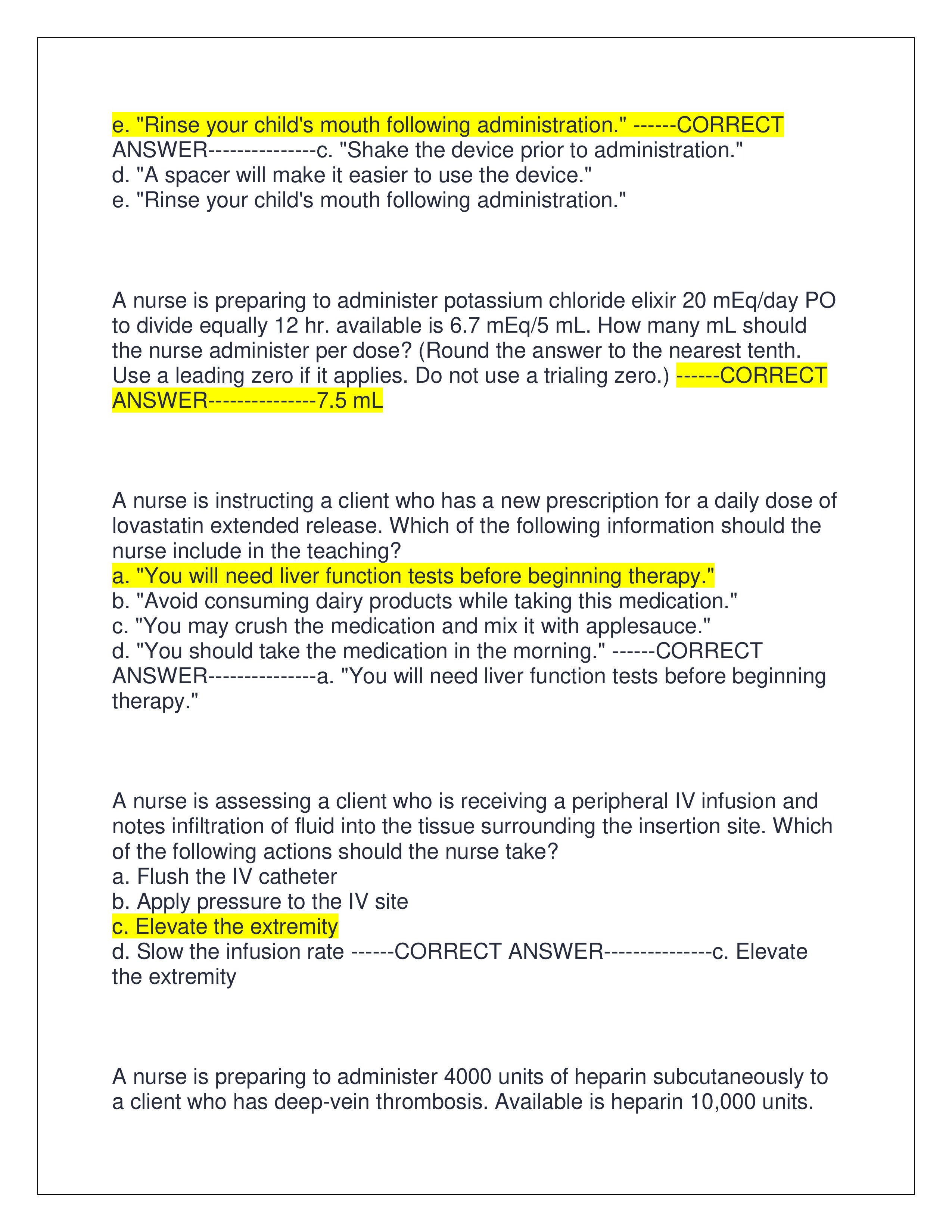 Preview page 3 of ATI RN PHARMACOLOGY EXAM | (REAL EXAM 2025) | ALL QUESTIONS AND CORRECT ANSWERS | GRADED A+ | VERIFIED ANSWERS | LATEST 