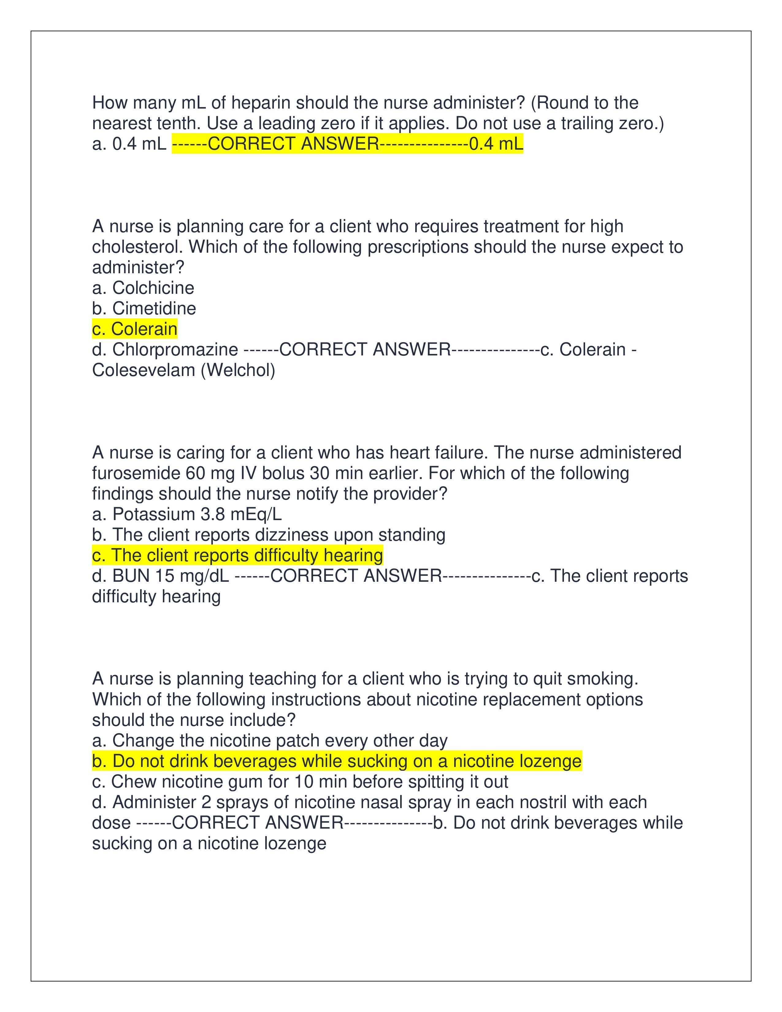 Preview page 4 of ATI RN PHARMACOLOGY EXAM | (REAL EXAM 2025) | ALL QUESTIONS AND CORRECT ANSWERS | GRADED A+ | VERIFIED ANSWERS | LATEST 