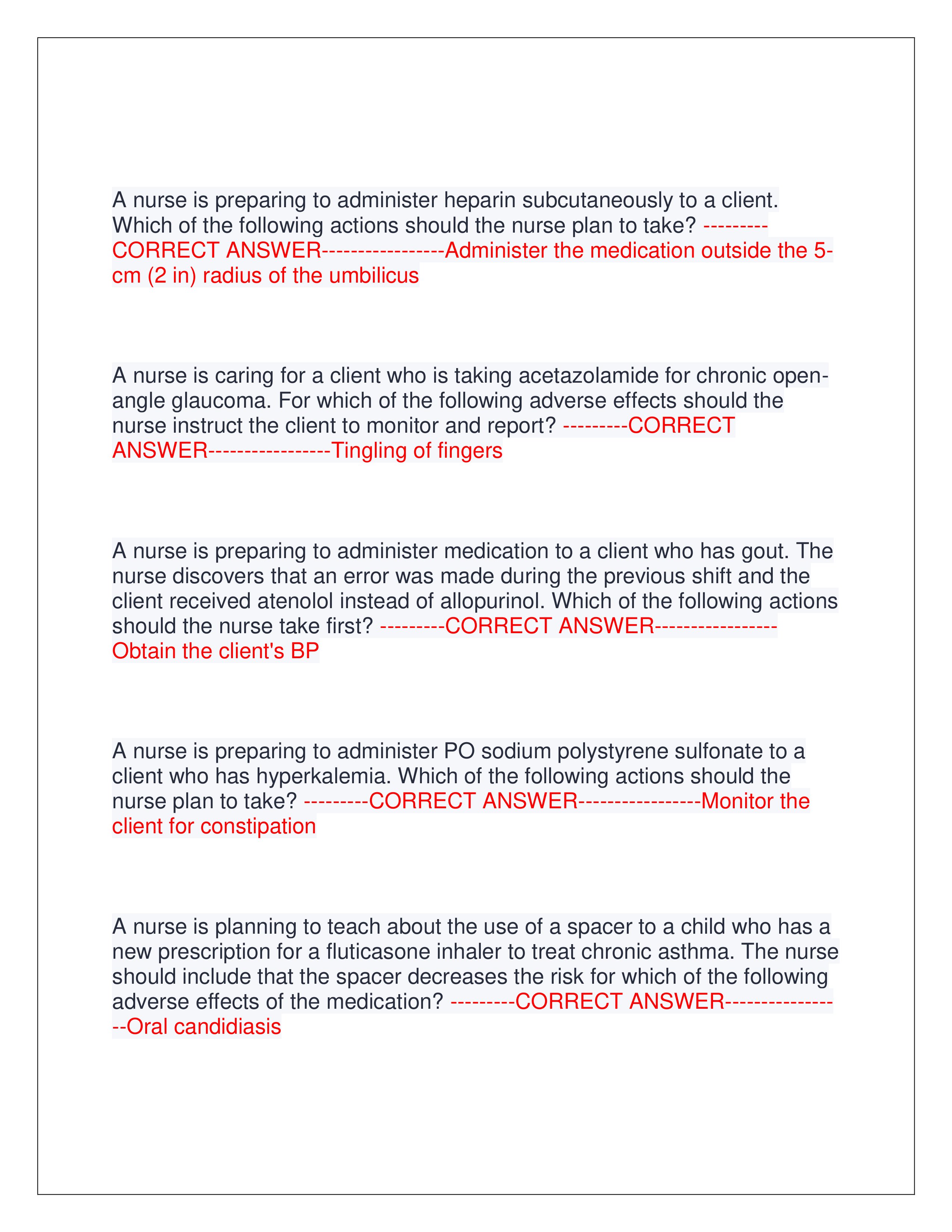 Preview page 2 of ATI PN PHARMACOLOGY EXAM 2025 | QUESTIONS AND CORRECT ANSWERS | ALREADY GRADED A+ | VERIFIED ANSWERS | LATEST VERSION