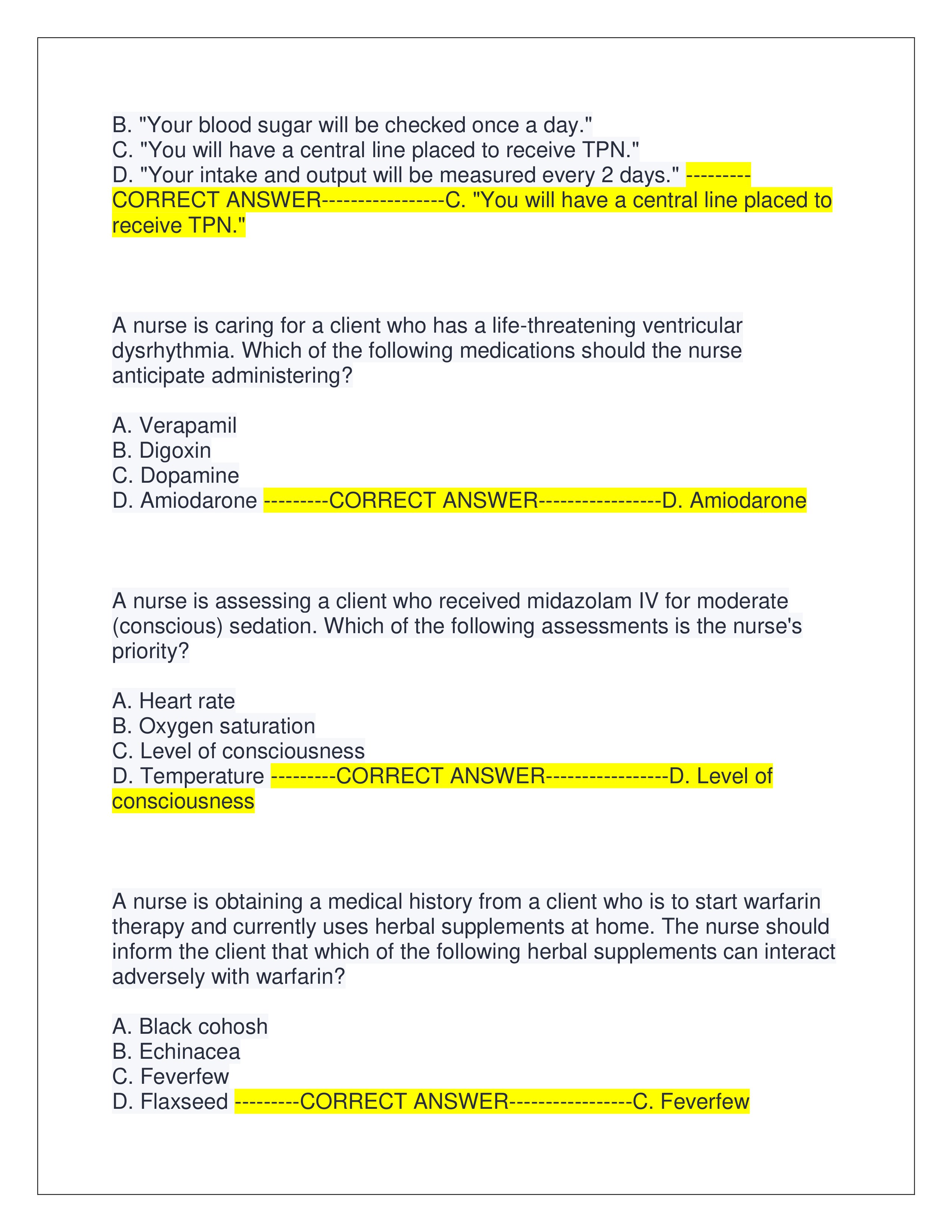 Preview page 4 of PHARMACOLOGY ATI EXAM ACTUAL EXAM | QUESTIONS AND CORRECT ANSWERS | ALREADY GRADED A+ | VERIFIED ANSWERS | LATEST VERSIO