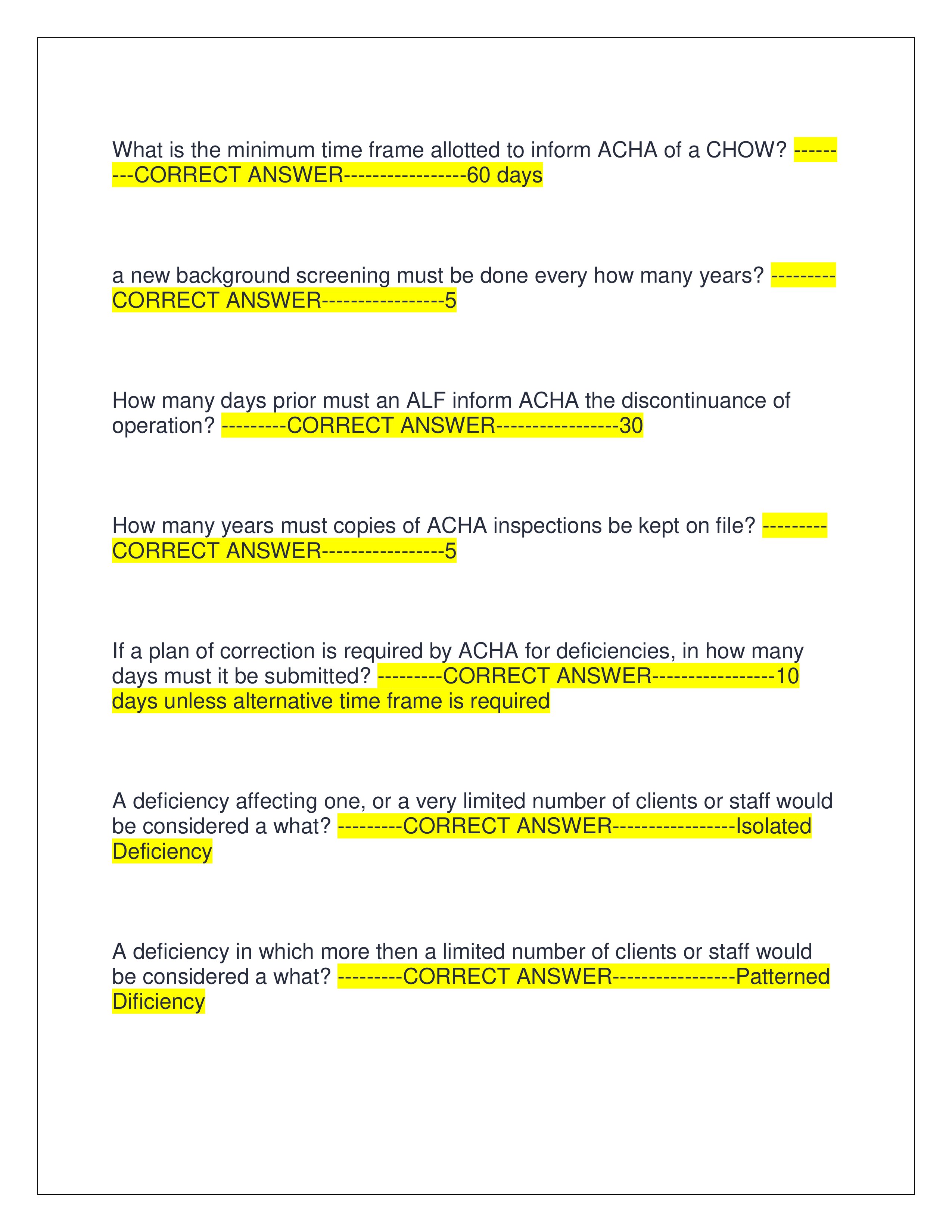 Preview page 3 of ALF CORE TRAINING EXAM 2025 | ALL EXAM QUESTIONS AND CORRECT ANSWERS | GRADED A+ | VERIFIED ANSWERS | LATEST EXAM