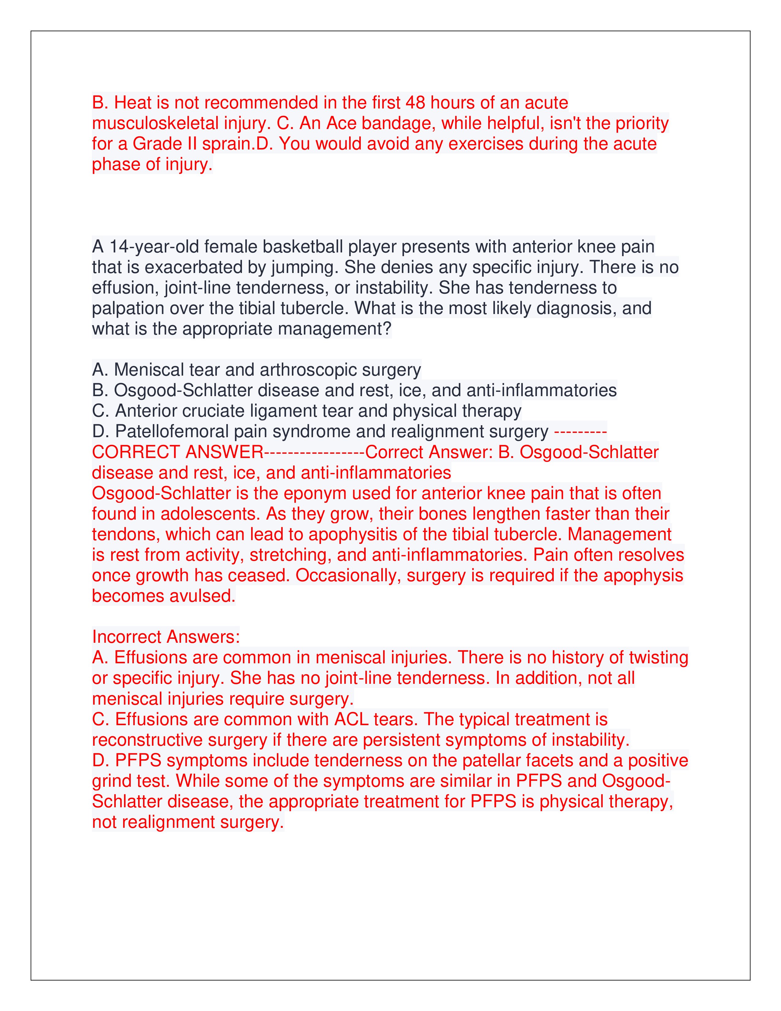 Preview page 5 of FNP ANCC EXAM ACTUAL EXAM | QUESTIONS AND CORRECT ANSWERS (DETAILED ANSWERS) | GRADED A+ | LATEST VERSION | VERIFIED ANS