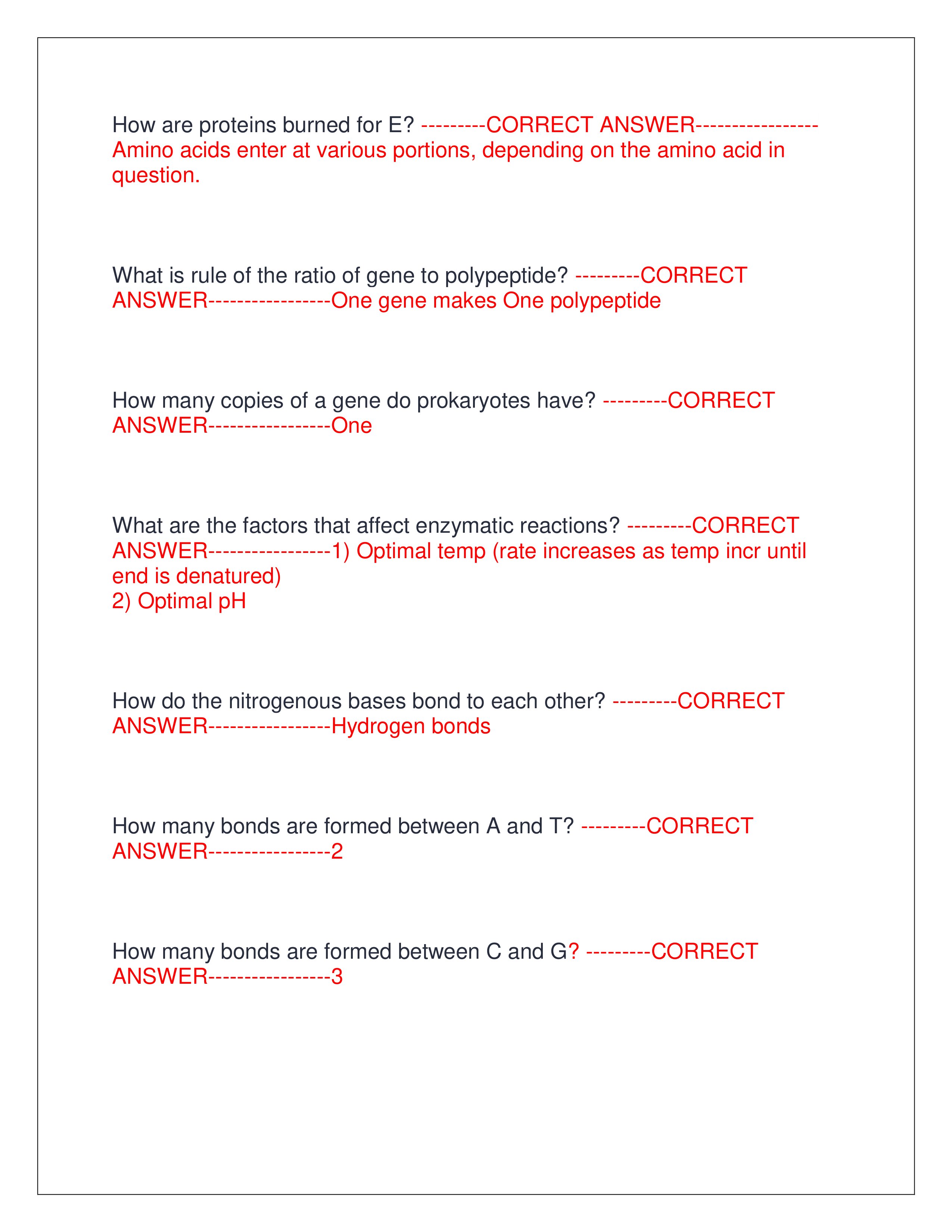Preview page 3 of MCAT BIOLOGY EXAM (ACTUAL EXAM 2025) | ALL QUESTIONS AND CORRECT ANSWERS | ALREADY GRADED A+ | LATEST EXAM | VERIFIED AN