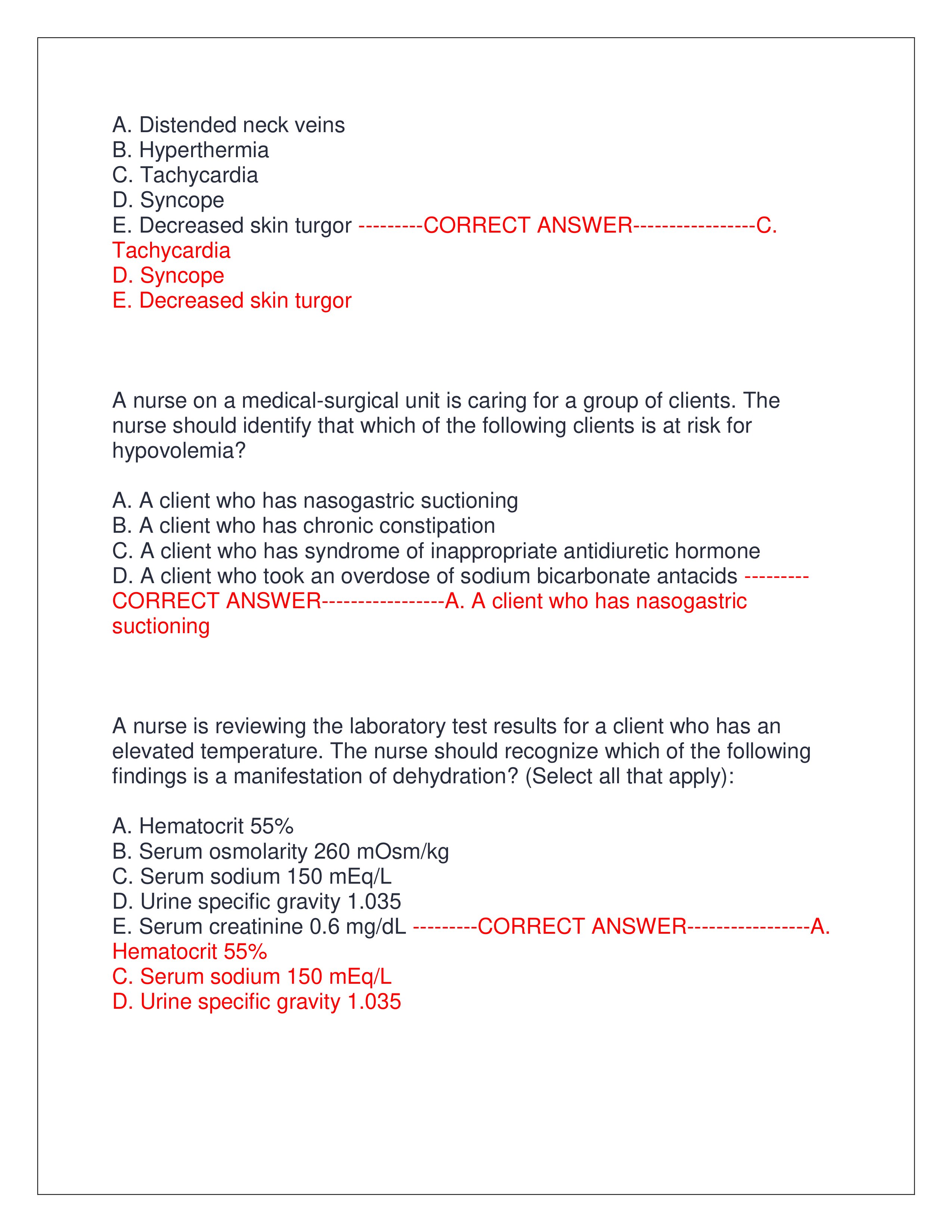 Preview page 2 of NR 226 FINAL EXAM 2025 | ALL QUESTIONS AND CORRECT ANSWERS | ALREADY GRADED A+ | VERIFIED ANSWERS | LATEST EXAM
